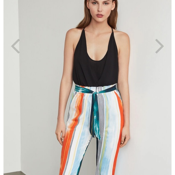 NWT BCBG Draped-Front Faux Wrap Top - Picture 8 of 8